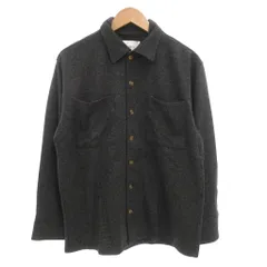 インヘリット INHERIT タグ付き DAYLIFE オーバーシャツブルゾン ジャケット L 長袖 無地 黒 ブラック 20-011-720-2003-1-0 /AEのサムネイル