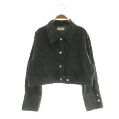 スナイデル SNIDEL 24SS オーバーサイズドデニムジャケット ショート丈 ONE ブラック /MY ■OS ■SH