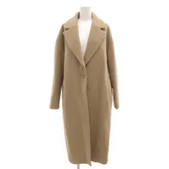 ブルーレーベルクレストブリッジ BLUE LABEL CRESTBRIDGE チェスターコート ロング メルトン 38 ベージュ /JS ■GY61