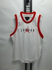 ナイキ ジョーダン バスケットボール ジャージ メッシュ ノースリーブ タンクトップ 白 XL