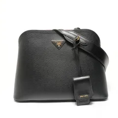 PRADA プラダ ショルダーバッグ マチネ 三角ロゴ サフィアーノレザー【中古】