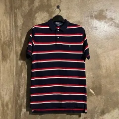 ポロ ストライプ 半袖 カラーTシャツ