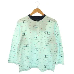 マンシングウェア MUNSINGWEAR Tシャツ カットソー ヘンリーネック M ライトブルー マルチカラー /ES ■GY60のサムネイル
