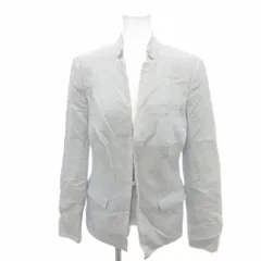 ブルックスブラザーズ BROOKS BROTHERS 美品 ジャケット 6 水色 ライトブルー ドット柄 ノーカラー 長袖 100129343 /HW ■GY06のサムネイル