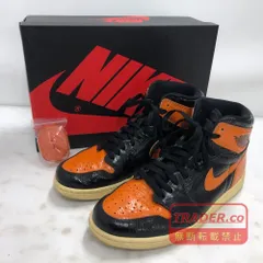 02w24419 ナイキ NIKE  AIR JORDAN 1 RETRO HIGH OG  オレンジ  28.0cm 中国製 メンズ  箱・替え紐あり  スニーカー  555088-028  【中古品】