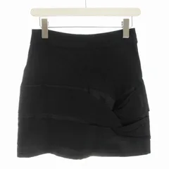 シーバイクロエ SEE BY CHLOE 台形スカート ひざ丈 USA4 黒 ブラック LG43100 /RO