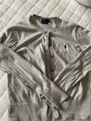 ポロラルフローレン レディース カーディガン Sサイズ グレー