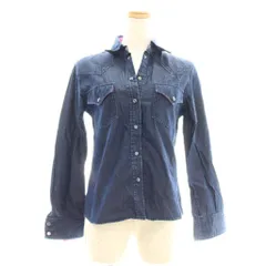 ポールスミスジーンズ Paul Smith JEANS シャツ ブラウス 40 青 ブルー 長袖 ウエスタンシャツ風 ポケット付き /GP ■GY60のサムネイル