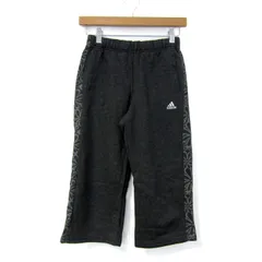 アディダス スウェットパンツ ボトムス キッズ 男の子用 J150サイズ ブラック×グレー adidas 【中古】