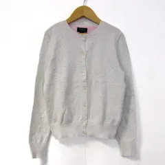 ポロラルフローレン カーディガン 長袖 クルーネック トップス キッズ 女の子用 M(8-10)サイズ ホワイト POLO RALPH LAUREN 【中古】