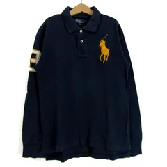ポロバイラルフローレン ポロシャツ 長袖 ビッグポニー トップス キッズ 男の子用 150サイズ ネイビー Polo by Ralph Lauren 【中古】のサムネイル