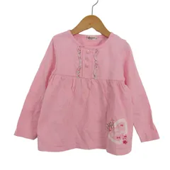 ミキハウス ホットビスケッツ 長袖Ｔシャツ うさこちゃん トップス キッズ 女の子用 110サイズ ピンク MIKIHOUSE 【中古】