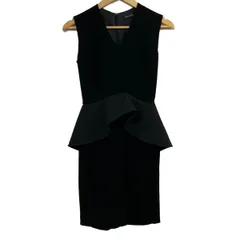 YOKO CHAN(ヨーコ チャン) ワンピース サイズ36 S レディース美品  YCD-516-229 黒 ペプラムワンピース/ノースリーブ