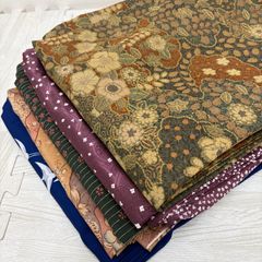 美品 和服 正絹 リメイク素材.材料 小紋 まとめて6点 早い者勝ち