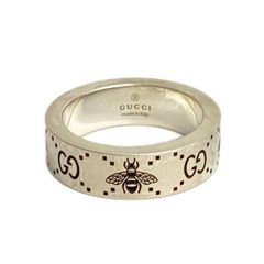 BW04 グッチ 美品 アルファベット イニシャルリングK 指輪 Lサイズ