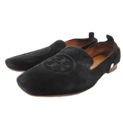 トリーバーチ TORY BURCH パンプス シューズ ロゴ スエード レザー 5.5 紺 ネイビー /FF ■GY62