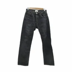 リーバイス Levi's 501 デニムパンツ ジーンズ ストレート ロング丈 ウォッシュ加工 W29 L32 黒 ブラック /SM50 ■ECD001