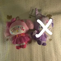 サンリオ マイメロディ/クロミ デコラ ぬいぐるみ キーリング ポーチ