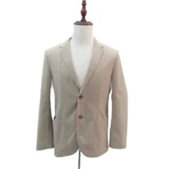 ザショップティーケー THE SHOP TK テーラードジャケット 上着 ミドル丈 シングルボタン L ベージュ 無地 /SY51 ■GY58