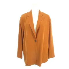 ユナイテッドアローズ UNITED ARROWS ジャケット 上着 38 茶 ブラウン 無地 テーラードカラー 長袖 とろみ感 /AH36 ■GY58