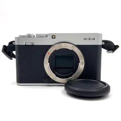 【全額返金保証】【最速発送】FUJIFILM デジタル一眼 X-E4 ボディ シルバー 美品 動作確認済 シャッター14300回のサムネイル