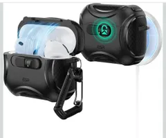 ★ESR AirPods Pro3 ケース（2025）MagSafe充電 USB-Cケーブル対応 落下衝撃保護 片手で簡単オープン キズ防止 AirPods Pro 第3世代 エアーポッズプロ3用 Cyberシリーズ ブラック