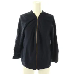 レイビームス Ray Beams ジャケット ノーカラー ジップアップ 1 ネイビー /HK ■ECC001