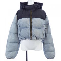 DIESEL フード付きデニム調ダウンジャケット - メルカリ