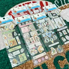 レトロ文具 ピーターラビット ステッカー 6枚 まとめ ダイアリーデコ ステッカー