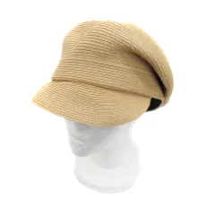 スナイデル SNIDEL サマーキャスケット ペーパーハット 麦わら帽子 F 茶色 ブラウン /HO1