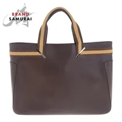 GUCCI グッチ シェリーライン ブラウン ベージュ シルバー金具 レザー 002.1134 トートバッグ ハンドバッグ レディース 505594【中古】