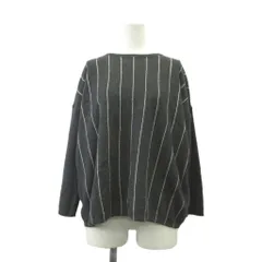 B&Y ユナイテッドアローズ BEAUTY&YOUTH ビューティー&ユース ニット セーター 35 ストライプ柄 ラウンドネック 長袖 /RN ■GY58