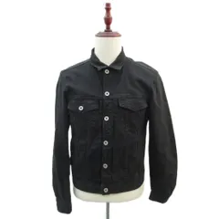 ナノユニバース nano universe デニムジャケット Gジャン ジージャン 上着 ミドル丈 M 黒 ブラック /SM1 ■ECC001