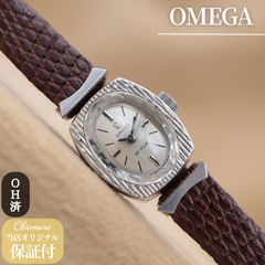 オメガ 1968年 18金無垢 デビル カットガラス レディース OH済 手巻