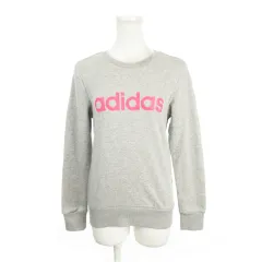 アディダス adidas トレーナー スウェット スポーツ 長袖 プリント 子ども服（女の子用） 160 グレー /AH30 ■ECA002