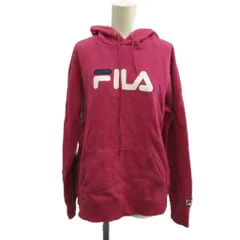 フィラ FILA パーカー スウェット 長袖 プルオーバー ロゴ プリント M 紫 パープル /XZ ■ECE003