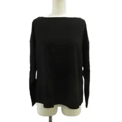 オペークドットクリップ OPAQUE.CLIP Tシャツ カットソー 長袖 ボートネック 無地 M 黒 ブラック /XZ ■ECB002