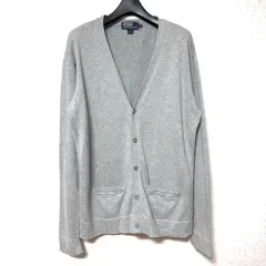 L 100 POLO RALPH LAUREN ニット カーディガン ジャケット グレー