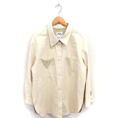 ザラ ZARA ステンカラー ソフトジャケット ポリウレタンコーディング 薄手 XL ライトベージュ 薄茶 /TT