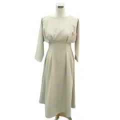 ミラオーウェン Mila Owen ワンピース マキシ丈 ロング丈 0 小さいサイズ ベージュ /SM21 ■ECC001