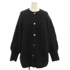 ジーナシス JEANASIS ニット カーディガン ラメ F 黒 ブラック ■ECB003 /☆G