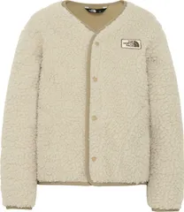 ザ・ノース・フェイス THE NORTH FACE アウトドア キッズ カドルフリースカーディガン 子供服 アウター 上着 保温 秋冬 防寒 キャンプ 旅行 外遊び お出かけ 通学 着脱簡単 ドットボタン ロゴワッペン  NAJ72 FI フォッシルアイボリー