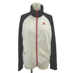 アディダス adidas ジャケット 上着 ジャージ S 白 ホワイト 長袖 スタンドカラー ラグランスリーブ /KT ■ECE003