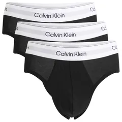 カルバンクライン メンズ アンダーウェア ブリーフパンツ Calvin Klein Icon Hip Brief 3 Pack Black White ホワイト