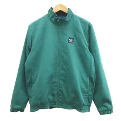 アディダス adidas ジャケット 上着 リバーシブル M 紺 ネイビー 緑 グリーン 長袖 スタンドカラー 無地 /NP ■ECA004