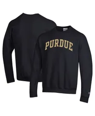 チャンピオン メンズ アウター パーカー・スウェット スウェット シャツ フリース Champion Mens Black Purdue Boilermakers Basic Arch Fleece Pullover Sweatshirt Black ブラック