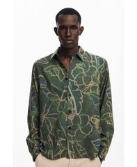 CABaN シルク100% ボタニカル 総柄シャツ S トゥモローランド購入品