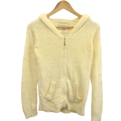 ジェラートピケ gelato pique パーカー 上着 F 黄 イエロー ボーダー柄 フード付き ジップアップ 長袖 /YU ■GY99