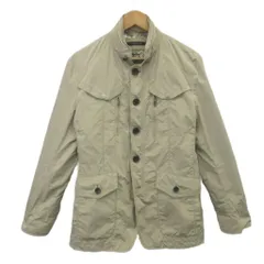 インターメッツォ INTERMEZZO ジャケット 上着 M ベージュ 長袖 スタンドカラー フラップポケット /NP ■GY99