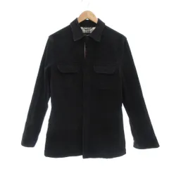バーバリーブラックレーベル BURBERRY BLACK LABEL モールスキン シャツジャケット ブルゾン L 黒 ブラック /UO ■GY61